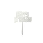 Fun White Birthday Topper