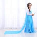 Kids Dark Blue Princess Maxi Dress Q89 - 150