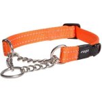 Rogz Utility Control XXL Dog Chain Collar - Orange Reflective Waggs Online Pet Shop