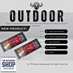 Toyota Landcruiser 70 Series Metal Tail Light Covers.