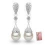 Licer Women Temperament Multipurpose Fringe Round Pearl Drop Earrings
