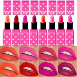 Matte Lipstick Series Creamy Long-lasting Moisturizing Formula Easy To Apply Full Color Range Lip Line Smoothing Waterproof Non-