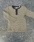 Country Road Blue Checked Waffle Weave Long Sleeve Top 12 18M