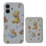 Teddy Bear Phone Case With Matching Card Holder - Compatible With Iphone