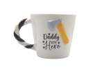 Daddy Is My Hero Ceramic Mug With Axe Design