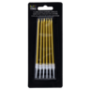 Gold Long Chrome Candles 6 Piece