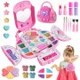 Topsolid Kids Makeup Kit With Mirror - Real Washable Makeup Set For Girls 5-8 Princess Toys Cosmetic Set Christmas & Birthday Gifts For 3-8 Year Old