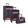 Cellini Monte Carlo Glamour Travel Set Black - Ys Travel Bags