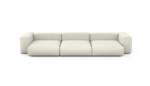 Three Module Sofa - Linen - Platinum - 377CM X 136CM