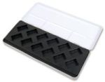 Jackson& 39 S - Empty Diagonal Plastic Molding Metal Watercolour Box - Holds 12 Full Pans