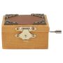 Wooden Music Box Burlywood Hand Crank