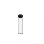 10ML Clear Glass Vial 13 Neck With Screw Cap - Black 13 415