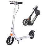 Cuiot Kick Scooter For Adults - 8" Big Wheels Foldable Scooter For Kids Ages 10+ Teens & Adults Adjustable Handlebar Disc Brake&