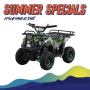 50CC 2 Stroke Kids MINI Quad - Camo Green With Racks