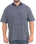 Mens Stripe Golfer - 10XL Navy wht