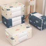 Large Capacity Bedding Storage Bag With Reinforced Handles And Sturdy Zipper - Pp Material