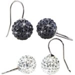 Blomdahl Titanium Earrings Crystal Ball Pendant