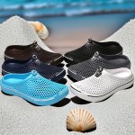 Men's Solid Color Hollow Out Breathable Soft Sole Clogs Comfy Non Slip Durable Anti Odor Eva Indoor Slides Men's Footwear