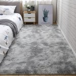 1PC Tie-dyed Plush Soft Indoor Carpet Modern Luxury Plush Carpet Water-absorbent Non-slip And Stain-resistant Suitable For Livin