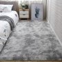 1pc Tie-dyed Plush Soft Indoor Carpet Modern Luxury Plush Carpet Water-absorbent Non-slip And Stain-resistant Suitable For Living Room And Bedroom Areas Home Decor Area Rugs
