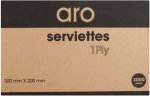 Serviettes 1 Ply White Paper Napkins