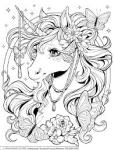Kaleidoscope Colouring: Unicorn Rainbow