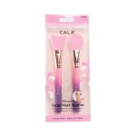 Silicone Facial Mask Brushes Green 2 Piece - Pink