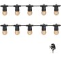 Stellar Lighting 20 LED Festoon Retro Bulb String Lights - 20M Warm White