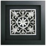 Dala Resin Art Ornament In Shadow Box Display Case 500 X 500