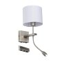 WALL LIGHT WB171/2 USB SATIN CHROME WIITH BRACKET