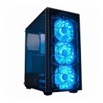 Redragon Daimondstorm Pro Tempered Glass FRONT SIDE|3 X Rgb Fan|atx micro Atx Black