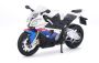 Maisto 1/12 Bmw S1000RR - White/blue 17CM Long