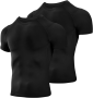 Men's Compression Shirts Quick Dry Uv Protective Athletic Tops Pack Of 2