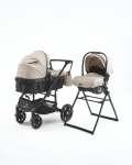 3 In 1 Emerald Pu Beige N Black Plus Car Seat And Nappy Bag