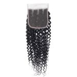Kinky Curl 14INCH Three PART4 4CLOSURE Brazilian Human Hair Closure