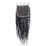 Kinky Curl 14INCH Three PART4 4CLOSURE Brazilian Human Hair Closure
