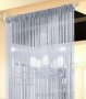 String Curtains Silver With Silver Specks Pack Of 2