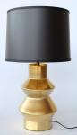 Gold Lamp Base With Black Shade – 70X40CM