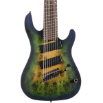 KX508 Multi Scale 8 String Electric Guitar Mariana Blue Burst