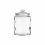 Regent Round Glass Canister With Glass Lid 4LT