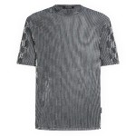 Knitted T-Shirt -white black