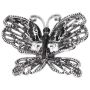 Hollow Butterfly Diamante Brooch Pin Coat