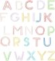 52PCS Colorful Letter Shaped Paper Clips And Page Mark Clips Set Iron