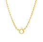 - 9CT Yellow Gold Rolo Belcher Signoretti Necklace -50CM
