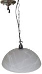 Litex Lamps Alabaster Glass Pendant With Chain Suspension