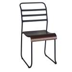 Curva Wood Cafe Chair - Yellow