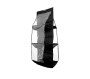 6 Pockets Hanging Purse Handbag Organizer - Black