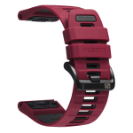 Elite 26MM Easyfit Evolve Series Watch Strap For Garmin Wine Red Charcoal
