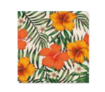 3PLY Lunch Napkins Orange Hibiscus 20PCS 33X33CM