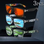 Yi Yan Vintage-style Polarized Glasses For Outdoor Activities Includes 3 Pairs Suitable For Cycling Running Fishing Driving And